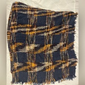 Altar’d state navy plaid blanket scarf